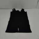 Summer Mae Women Maternity Bodysuit Ribbed Pregnancy Seamless Jumpsuit Romper Workout Tank Top Shorts Stretchy Unitard (4-6, Black)