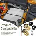 283516 Compression Seat Spring & 422127-4 Cap Compatible with Gra-sshopper, Joh-n Deere Cub Cadet ZT1 Mower, Compressed Springs Can Provide The Necessary Support and Cushioning