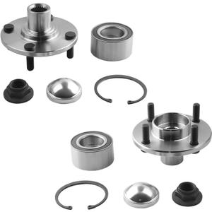 PM Auto Pair Of 2 Front Wheel Hub Bearing Assembly Replacement For 2000-2011 Ford Focus