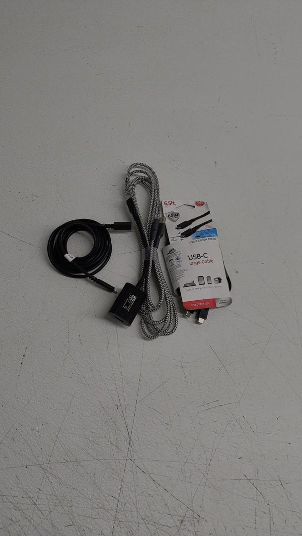 6.5 Ft Charger Cable 3 Pack USB USB C