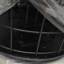 Kingsyard Squirrel Proof Suet Feeder, Cage Bird Feeders for Outdoors Hanging, All Metal, Double Suet Cake Capacity, Tray & Weatherproof, Black