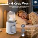 Bottle Warmer,8-in-1 Fast Baby Bottle Warmer for Breastmilk and Formula,Milk Warmer with Accurate Temperature Control and Automatic Shut-Off,Multifunctional Bottle Warmers for All Bottles (Grey)