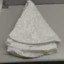 Konsait Plush Christmas Tree Skirt - Round Snow White Xmas Tree Mat Base Cover for Holiday Home Decorations,48Inch/122CM