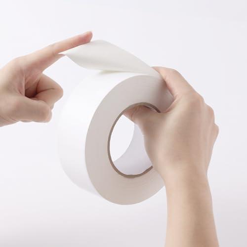 MYZHAOYUN Cloth-Based Double-Sided Tape, Carpet Carpet Tape for Hardwood Floors, Heavy Duty 2" x 32.8 Yard Traceless Carpet Fixing Tape, Pack of 3
