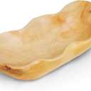 BTEOBFY Handmade Cedar Wooden Fruit Bowl & Basket  Solid Wood Kitchen Counter Organizer for Fruits, Vegetables Display  Rustic Farmhouse Decor with Artisan Carving (15x2.36x2.7 Inch)