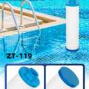 ZOTEE Filbur FC-3128 Spa Filter Disposable Hot Tub Filter with Garden Hose Adapter, Replacement for PPS2100, Darlly PP6903,1 Pack