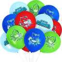Treasures Gifted Officially Licensed PJ Masks Balloons - 24 Pack - PJ Masks Birthday Party Supplies - PJ Masks Party Decorations - Latex PJ Masks Birthday Balloons - PJ Masks Party Supplies