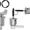 Door Lock Cylinders Set & Ignition Switch with Keys, Compatible With1990-1995 Ford F150/250/350, E150/250/350, Ranger, Bronco & Mercury Grand Marquis Vehicles, Replace OE: C-42-150+DP-42-122
