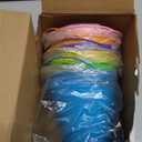 Sadnyy 6 Pack Pastel Small Metal Galvanized Bucket with Handle 5" Easter Mini Metal Buckets and Pails Easter Party Candy Container Table Centerpiece for Vase(Green Yellow Orange Blue Purple Pink)