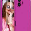 FireNova Designed for iPhone 16 Case, Silicone Upgraded [Camera Protection] Phone Case, Soft Anti-Scratch Microfiber Lining Inside, 6.1 inch, Dark Fuchsia
