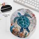 Sea Turtle Mouse Pad with Gel Wrist Support, Smooth Surface Ergonomic Mouse pad, Non-Slip Pain Relief Desk Mat for Gaming, Work & Office Desktop 1