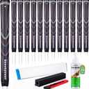 Polyurethane Golf Grips Pack of 13 with Regripping KitAdvanced Texture Control Non-slip for All-Weather Conditions Golf Club Grips,Comfortable Tackiness Feel Golf Grips for Men