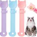 3 Pcs Cat Treat Spoon Squeeze, Cute Pet Feeder Spoon, Multi-Function Lickable Wet Food Dispenser for Liquid Snack Puree Pet Supplies