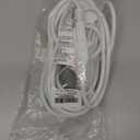 16/3 25 Ft Indoor White Extension Cord, Flexible & Flame Retardant White 3 Prong Power Cord Indoor for Home and Office, 13 Amps 1625 Watts 125 VAC 16AWG, ETL Listed