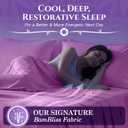 SLEEP SANCTUARY 100% Viscose Derived from Bamboo Sheets Twin Size 4pcs – BamBliss Luxury Cooling Sheets for Hot Sleepers - Cloud Soft, 17" Deep Pocket, Ultra Durable Bed Set (Purple)