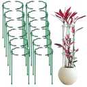Moiggonoy 24 Pack Plant Support Stakes Sets - Versatile Plant Cages, Stackable Garden Flower Support， Small Plant Stakes for Indoor Plants, Tomato, Monstera, Peony, Hydrangea, Climbing Plants