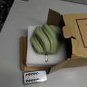 Sage Green Swirl Flameless Candles with Remote, Flickering LED Wax Candle Aesthetic Home Shelf Decor 1 Pack