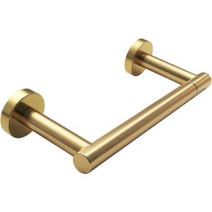Toilet Paper Holder Brushed Gold Bathroom Flexible Pivoting Large Tissue Roll Handle on Wall Mounted, SUS 304 Stainless Steel Adjustable Toilet Roll Holder Modern (Brushed Gold)