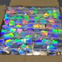 Efavormart Ritzy Iridescent Blue Square Sequin Shimmer Wall Photo Backdrop Panels, Party Active Spangle Wall Art Dcor 24 Panels - 24sq.ft