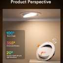 Lumary Smart Gimbal Recessed Lighting 6 Inch with Remote, RGBWW WiFi Ceiling Light Swivel 355° & Tilt 20°, Work with Alexa Google, Adjustable LED Can Lights Canless with J-Box, 1000lm CRI90, 4Pack