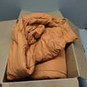 Bedsure Comforter Duvet Insert - Quilted Comforters King Size, All Season Duvet, GentleSoft Down Alternative Bedding, with 8 Tabs, Gifts for Women/Men, Burnt Orange, King 90 x 102 Inches