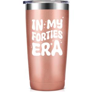 40th Birthday Gifts Women 20oz Tumbler, 40th Bday Decorations for Women, Funny 1985 Birthday Gifts for Her Mom Wife Friends Sister, 1985 40 Year Old Gift Ideas