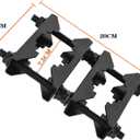 Antenna Mast Clamp 2 inch Pole to Pole Mounting Kits Heavy Duty Mast to Mast Bracket (4 Pack, L)