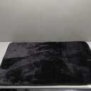 Smiry Memory Foam Bath Mat 35x25, Extra Soft and Absorbent Bathroom Mats, Non Slip Washable Carpet for Floor, Shower and Tub, Black