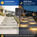 ZZXX All-in-One Retaining Wall Lights with Transformer, 2700K Hardscape Lighting, Low Voltage Landscape Lighting, IP68 Waterproof Outdoor Step Lights Fence Decor for Patio Stairs, 3W Lights 12-Pack