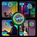 Neon Open Sign for Business, 13 * 13'' Colorful Adjustable Brightness Come in Were Open Sign for Business Walls Window Party Bar Salon Shop Hotel