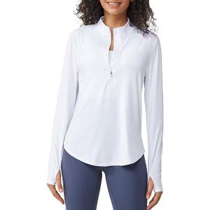 G4Free Womens UPF 50+ Sun Shirts Lightweight Quick Dry Long Sleeve Workout Tops Lightweight Running Pullover, Size M