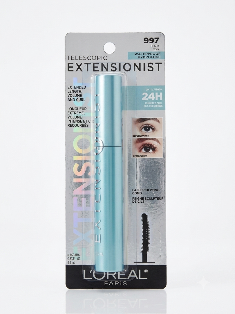 L'Oreal Paris Extensionist Mascara, Waterproof, 997 Black