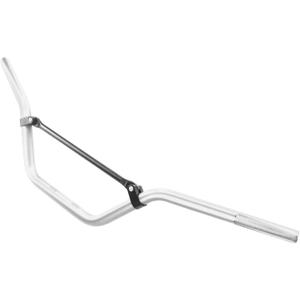 PRO BAT Handlebars 7/8 Inch for Motorcycle Universal Dirt Bike Handle Bar Mid-Rise Mini Bike Pit Bike Handlebar for Motocross ATV Quad, Silver