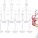 Balloon Stand Kit For Table - 10 Sets Balloon Sticks with Base For Birthday Graduation Party Decorations