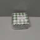 Green Gingham Napkins Disposable Cocktail: 120PCS Checkered Square Paper 9.8x9.8 Inch For Table Decorations & Dinner Party
