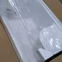 Aquatique 60 X 32 Single Threshold Shower Base With Left Hand Drain and Integral Right Hand Seat in White