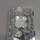 600 Pieces Blank Button Making Supplies Round Badge Parts Metal Pin Button Kit for Badge Make Machine, Including Metal Shells Back Cover and Clear Film(1.46 Inches)