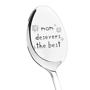 Mom Mothers Day Gifts Funny Spoon for Women Mommy Mother Birthday Presents for Mom Mama Retirement Gift for Mother Mum Mothers Day Presents for Mommy Mama Fun Gag Gifts for Women Stepmom Mum Spoons