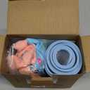 Supet Raised Inflatable Dog Cone Collar to Stop Licking, Soft Dog Cone Alternative After Surgery, Doggie Neck Donut Collar for Small Medium Large Dogs (M(Neck 9"-12.5"), Donut Light Blue)