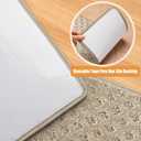 PURE ERA Carpet Stair Treads Tape Free Non Slip Indoor Stair Carpet Stair Protectors Pet-Friendly Non-Slip Skid Resistant Washable Reusable 8" x 30"(14 Pieces,Cream Gray Mini-Diamond Trellis)