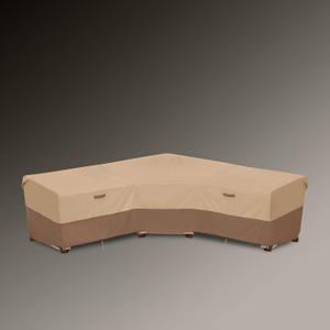 Classic Accessories Veranda's Best Waterproof V-Shape Patio Sectional Set Cover, 100 x 33.5 x 31 Inch