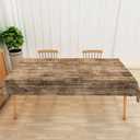 Brown Wood Grain Rectangle Tablecloth 70x120 Inch Rustic Natural Wooden Fabric Table Cloth Polyester Wrinkle and Oil Resistance Reusable Table Cover for Cottage Garden Theme Party Dining Decor