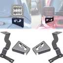 FJ Cowl Light Bracket Hood Ditch Mount A Pillar LED Pods Driving Light Mounting Bracket Compatible with Toyota FJ Cruiser 2007-2014
