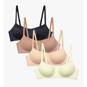 Wireless Training Bras for Teens Girls Women 4 Pack S