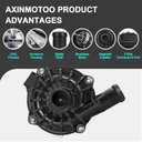 AXINMOTOO Electric Engine Water Pump 8K0965567, Coolant Pump Assembly Replacement for VW Jetta Touareg, for Audi A5 A6 A7 A8 Quattro Q7 S4 S5 S6 S7 S8, for Porsche Panamera 1.4L 3.0L 4.0L