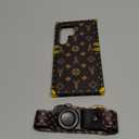 Loheckle for Samsung Galaxy S24 Ultra Case for Women Girls Teens Designer Cute Cases with Ring Stand Holder and Lanyard Stylish Aesthetics Tower Luxury Cover for S24 Ultra