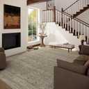 10x12 Area Rugs for Living Room: Large Rugs Washable Stain Resistant Non Slip Distressed Vintage Rug Low Pile Faux Wool Soft Carpet for Bedroom Farmhouse Dining Room Nursery Kids Playroom