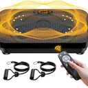 Vibration Plate Exercise Machine, OVANZA Whole Body Vibration Plate for Lymphatic Drainage, Burns Fat, Helps Toning, Weight Loss Shaping Wellness for Home Training Equipment, 1pcs