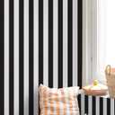 Cohoo Home Black and White Wallpaper Peel and Stick Striped Contact Paper for Cabinets Black and White Contact Paper Modern Self-Adhesive Removable Wallpaper Bedroom Bathroom Waterproof 393inL 18inW