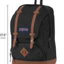 JanSport Cortlandt Laptop Backpack, Misty Rose, 15 Laptop Sleeve-Synthetic Leather Shoulder Computer Bag with Large Compartment, Padded Straps-Book Rucksack for Men, Women